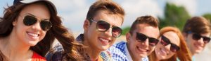young adults wearing sunglasses