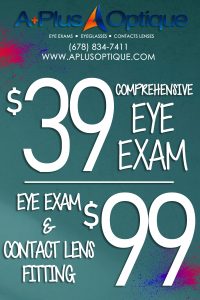 Eye exam and contact lens promotion